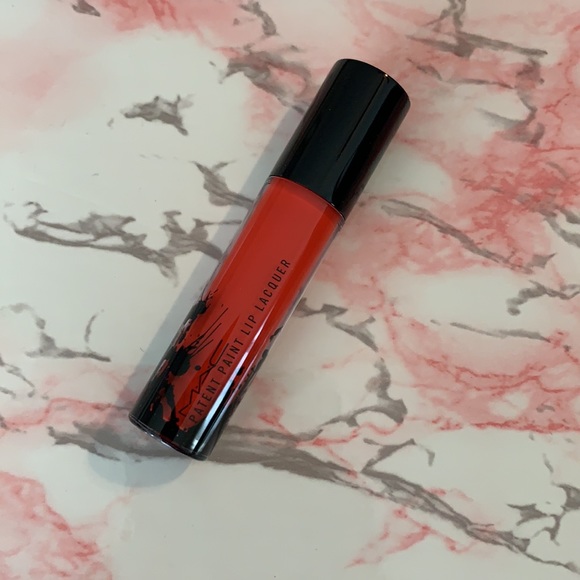 NWT MAC Cosmetics Red Enamel Paint Lip Lacquer - Picture 4 of 9